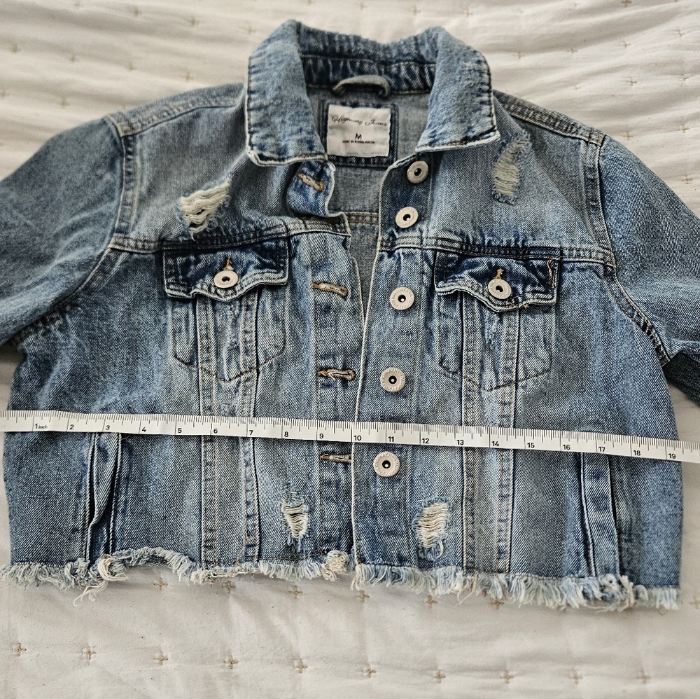 Distressed Denim Jacket - Picture 4 of 5